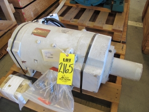 MOTOR, ELECTRIC TYPE, 15 HORSEPOWER, 240VDC ELEC RATING, 1150/2000 RPM, 54 AMPS, TENV ENCLOSURE, CONTINUOUS DUTY, 1-7/8" SHAFT. PART # 5CD174TA817A801 (W-44) LOADING & HANDLING FEE $15-